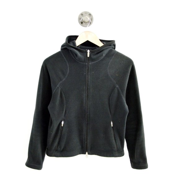 black zip up jacket nike